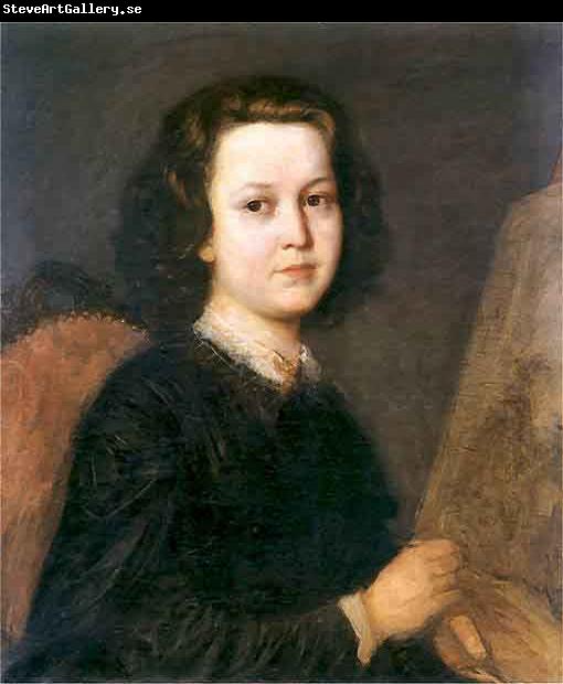 Aleksander Kotsis Portrait of a paintress Jozefina Geppert